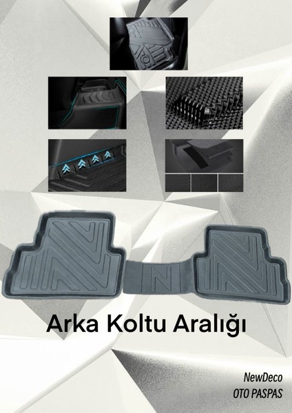 NewDeco Nissan Qashqai 2013-2021 Için 5,5d Carbon Style Havuzlu Paspas - Tpe Malzeme