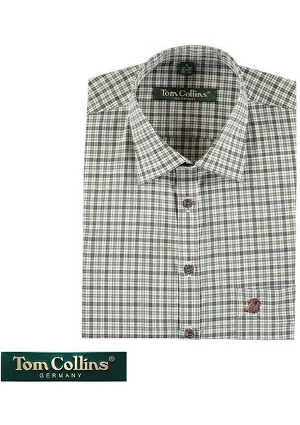 Tom Collins Kareli Uzun Kollu Gömlek 43/44