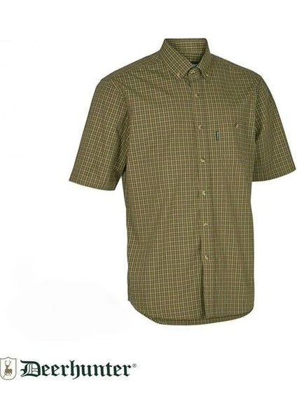 Deerhunter Nıkhıl Yeşil-Kare Kısa Kol Gömlek 43/44 fırsatları