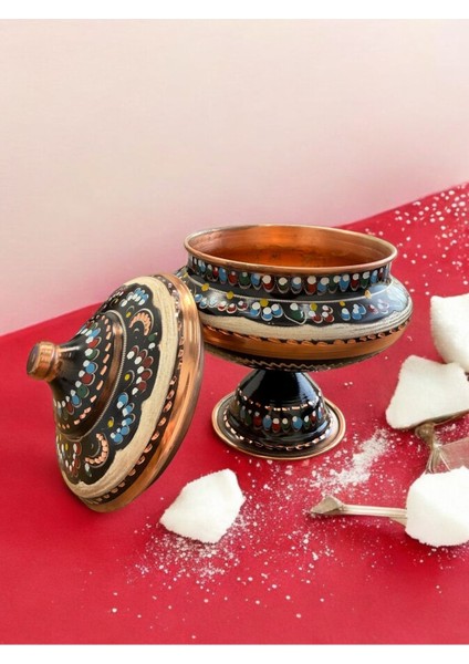 Erzincan Işlemeli Bakır Şekerlik
