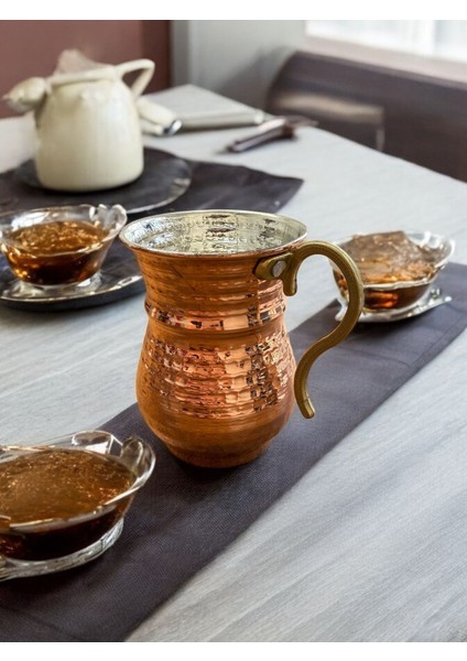 Bakır Çekiç Dövme Bardak 300ML