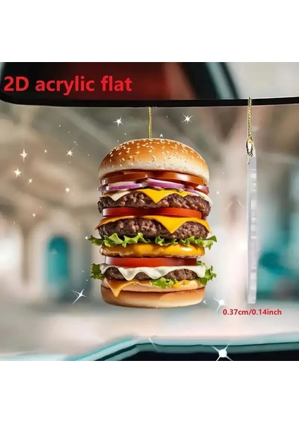 2d Akrilik Dev Hamburger Anahtarlık fırsatları