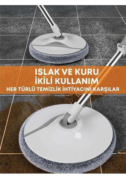 Temiz Kirli Suyu Ayırma Özellikli Mop Seti + 1 Adet Bez