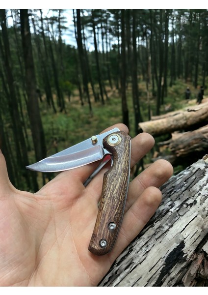 El Yapımı Vidalı Üstün Kaliteli Bıçak Çakı Kamp Avcı Bıçağı Mutfak Bıçak 17.50 Cm