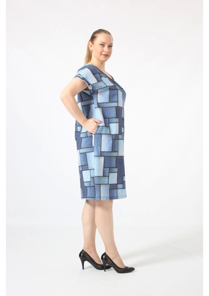 3290 Kot Görünümlü Cepli Yazlık Dokuma Kumaş Elbise fiyatları