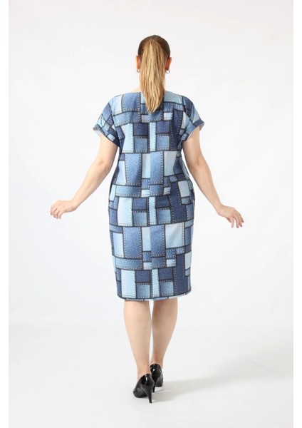 3290 Kot Görünümlü Cepli Yazlık Dokuma Kumaş Elbise modelleri