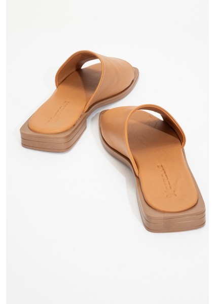 Kadın Bantlı Deri Terlik Zy 8011 Taba fırsatları