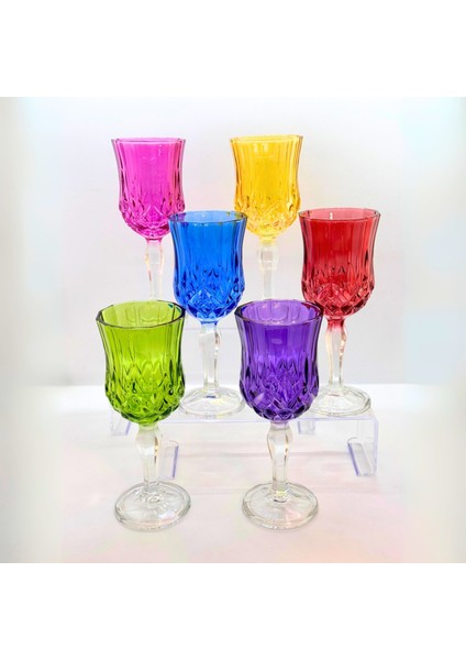 6 Renk Kahve Yanı Bardağı 150 ml
