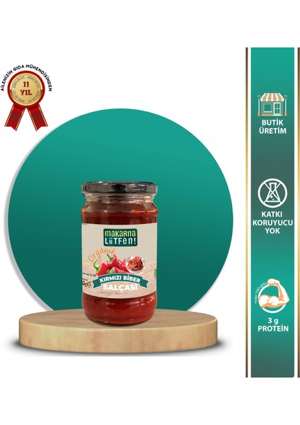 Organik Kırmızı Biber Salçası (300 gr)