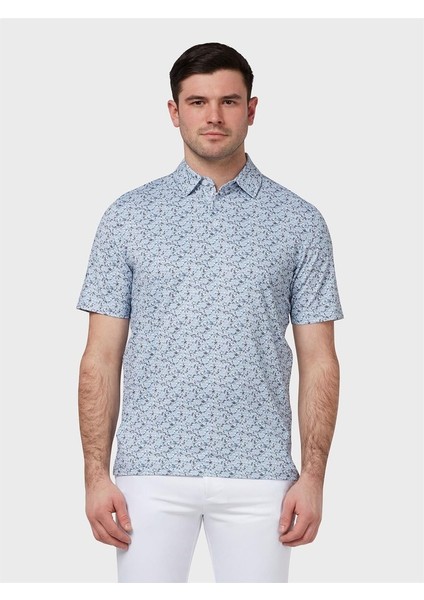 All Over Flamingo Print Polo Erkek Tshirt fırsatları