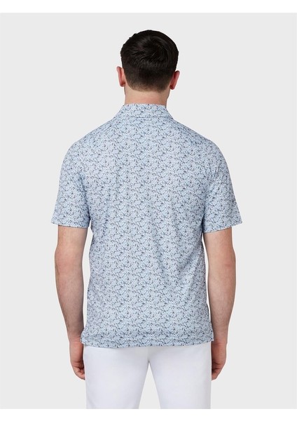 All Over Flamingo Print Polo Erkek Tshirt indirimleri