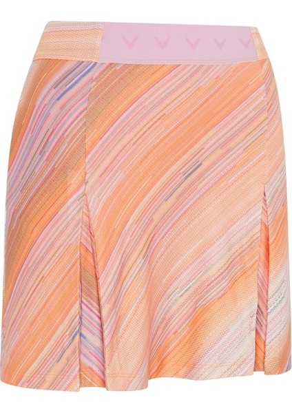 Striped Pleated Kadın Etek