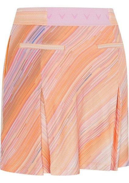 Striped Pleated Kadın Etek