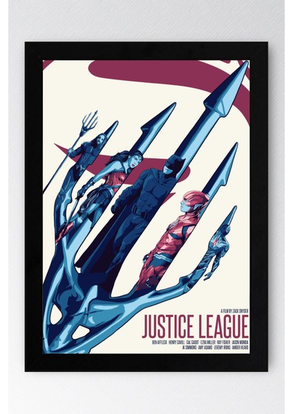 Adalet Birliği Çerçeveli Tablo - Justice League Poster Tablo