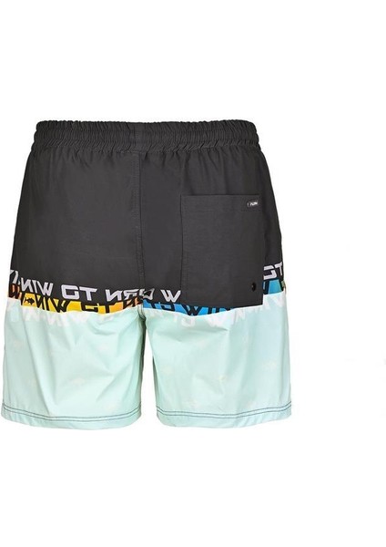Pro Angler Short Mayo Anthracite Turquoise