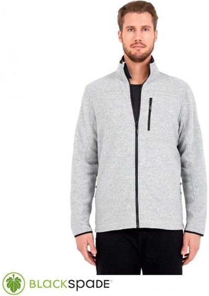Blackspade Önden Fermuarlı Polar Mont Gri L fırsatları