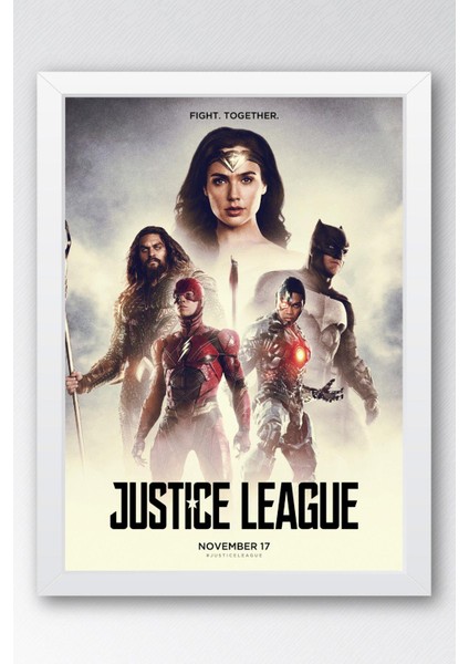 Adalet Birliği Çerçeveli Tablo - Dc Justice League Poster Tablo