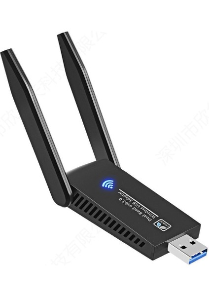Yüksek Kalite Çift Antenli AC1300 Mbps Dual(Çift) Bant USB 3.0 Adaptör Kablosuz USB Wifi Adaptörü