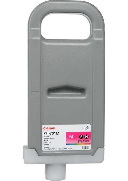 ® Canon PFI-701 M (Magenta) Kırmızı Orijinal Mürekkep Kartuş 700 Ml. (0902B005)