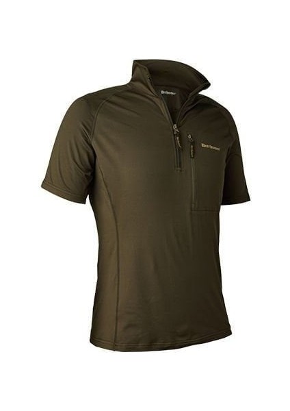 Deerhunter Yaka Fermuarlı K.kollu Yeşil Tişört - M fiyatları