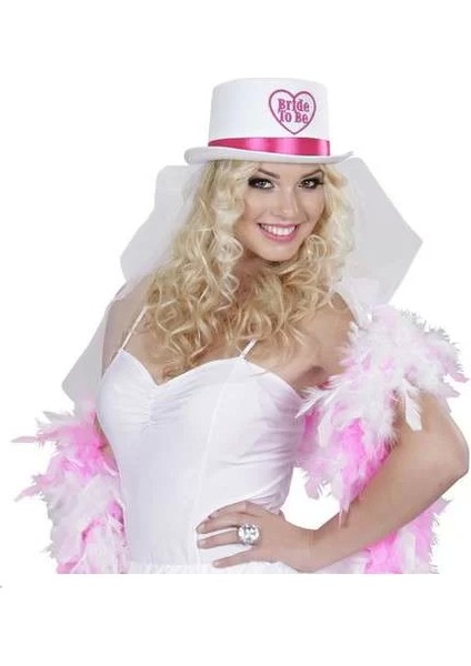Bride To Be Duvaklı Fötr Beyaz Şapka fiyatları