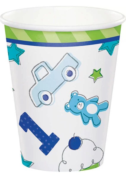 Ilk Yaş Partim Erkek 8 Li Bardak