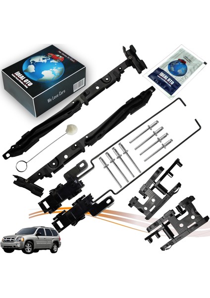 Isuzu ASCENDER(2002-2024) AXIOM(2001-2004) 4WD Için Sunroof Tamir Seti 02ES-R1201-ABK,02ESR1201ABK