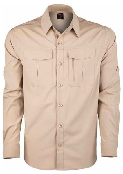 Vav Uzun Kol Gömlek Tacflex-02 Koyu Bej S fiyatları