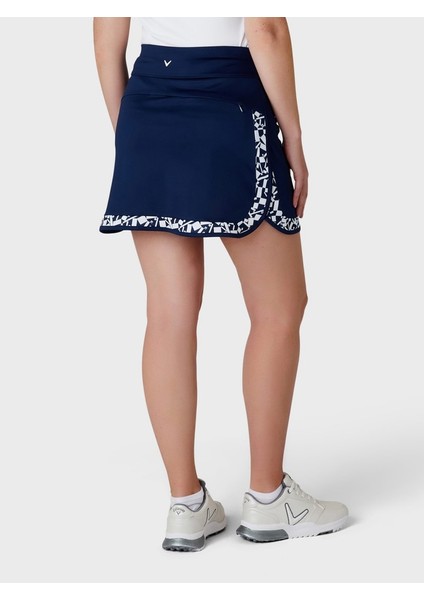 Two Tone Geo Blacked Kadın Etek modelleri