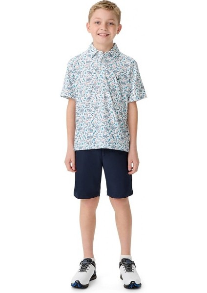 Ss All Over Golf Printed Erkek Çocuk Tshirt