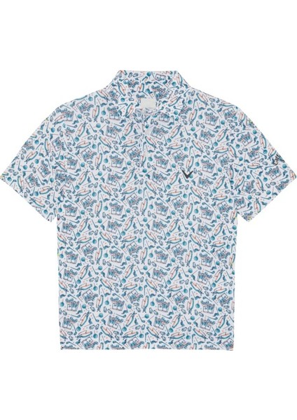 Ss All Over Golf Printed Erkek Çocuk Tshirt modelleri