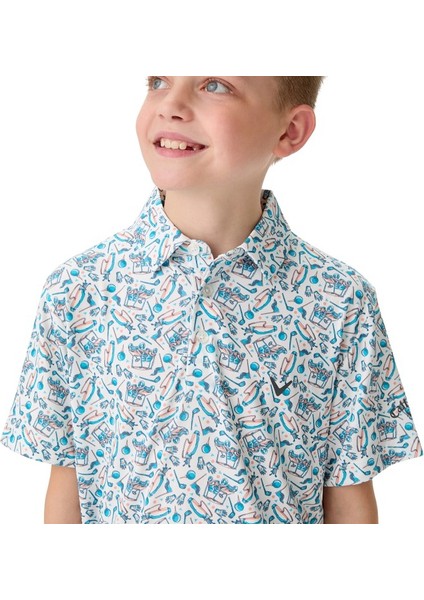 Ss All Over Golf Printed Erkek Çocuk Tshirt indirimleri