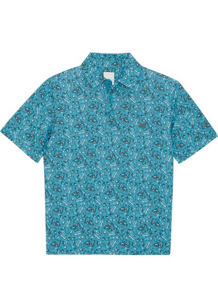 Ss All Over Golf Printed Erkek Çocuk Tshirt modelleri