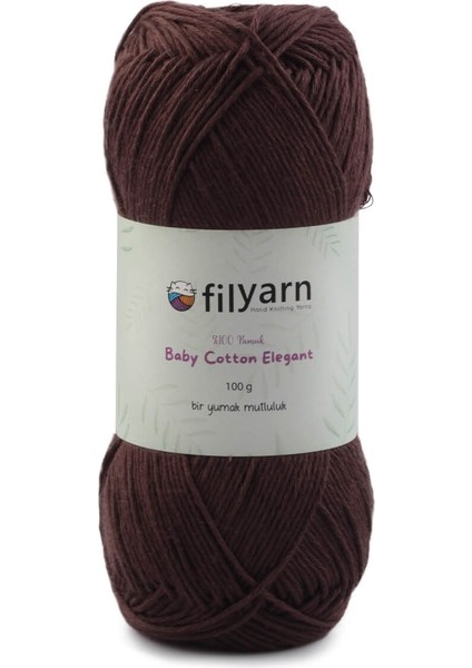 Acı Kahve 2103 Baby Cotton Elegant Örgü Ipi Amigurumi Ipi Punch Örgü Ipi Oeko-Tex Startdart 100gr