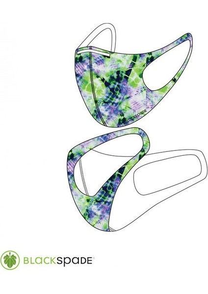 Blackspade Çocuk Koruyucu Maske Renkli Desen S2
