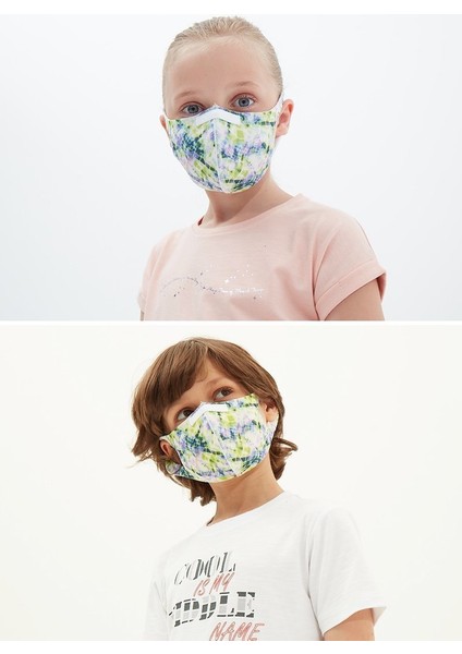 Blackspade Çocuk Koruyucu Maske Renkli Desen S2 modelleri