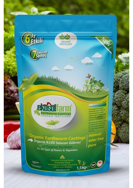 Solucan Gübresi 2 x 1,5 kg