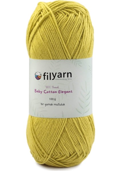 Neon Yeşil 3010 Baby Cotton Elegant Örgü Ipi Amigurumi Ipi Punch Örgü Ipi Oeko-Tex Startdart 100gr