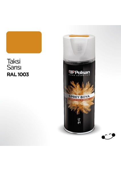Akrilik Taksi Sarısı Sprey Boya 400 ml - Ral 1003