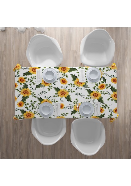 Ayçiçek Yaprak Desenli Masa Örtüsü Dijital Baskılı 1.60 x 2.20 cm fiyatları