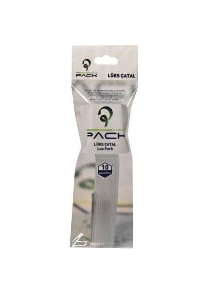 Plastik Kalın Lüks Kaşık 10' Lu