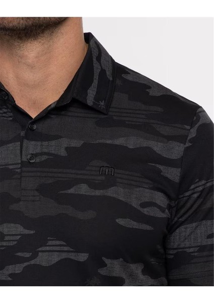 Beachside Stealth Erkek Baskılı Polo Tshirt