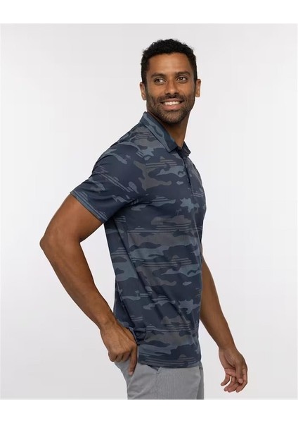 Beachside Stealth Erkek Baskılı Polo Tshirt