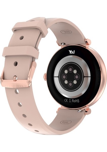 F15-YF151 You Smart Rose Gold & Pink Silicon Bayan Kol Saati