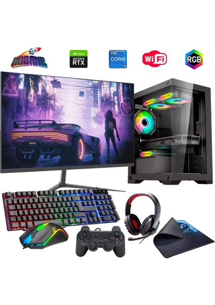 I5 13400F 32GB Ddr4 1tb M2 8gb RTX3050 24" Monitörlü (Gaming Set)