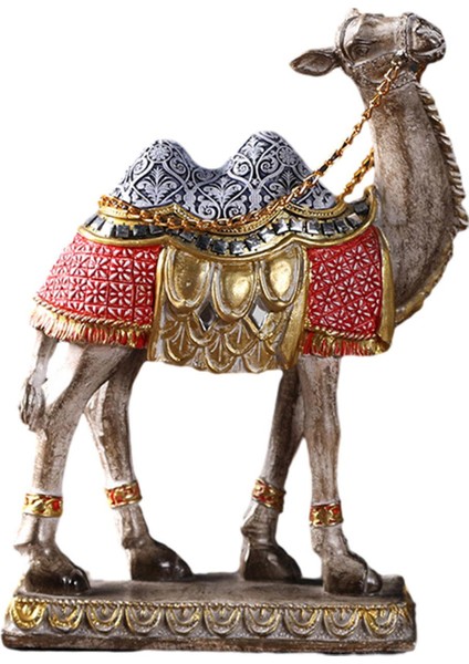 Deve Heykelciği Şömine Girişi Için Deve Heykeli Mavi (Yurt Dışından)