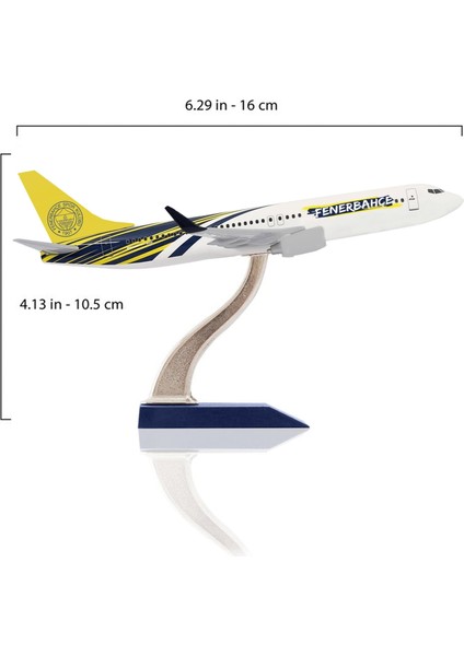 Boeing 737-800 1/250 Ölçek Fenerbahçe Lisanslı Maket Uçak (UCK0198)