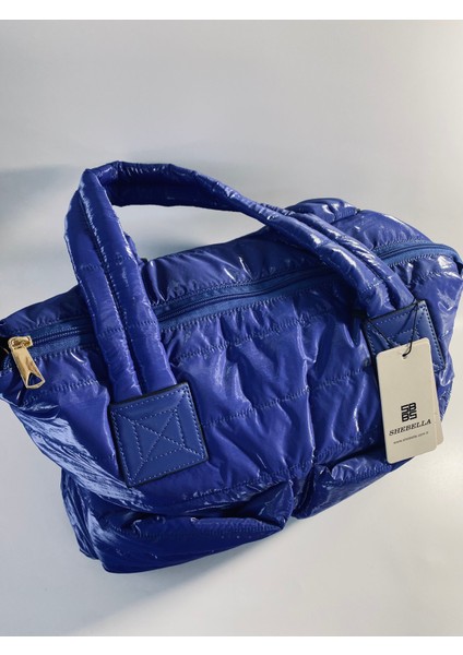 Metalik Mavi Kol ve Omuz Çantası 45X35 fırsatları