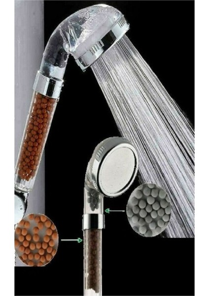 Duş Başlığı Arıtmalı Kokulu Su Tasarruflu Başlık Banyo Duşakabin Su Arıtma Mini Toplu Arıtmalı