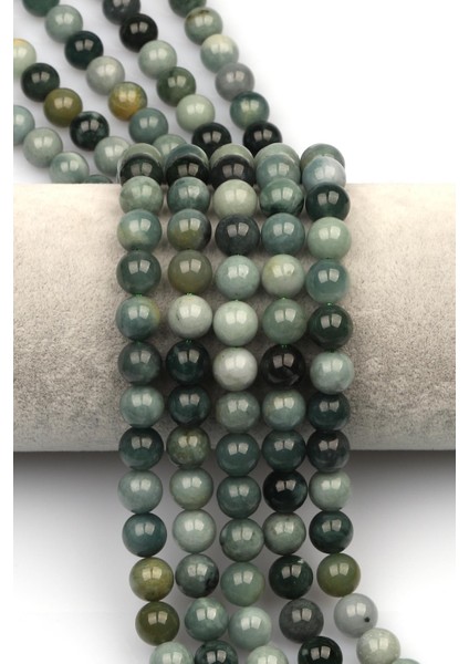 Guatemala Yeşim Doğaltaş Dizi 8 mm Küre Kesim